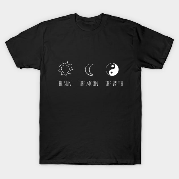 The Sun, The Moon, The Truth T-Shirt by grxcelessly